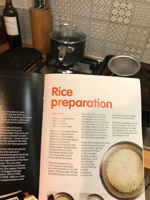 Sushi rice preparation